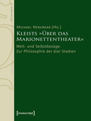 cover image of Kleists »Über das Marionettentheater«